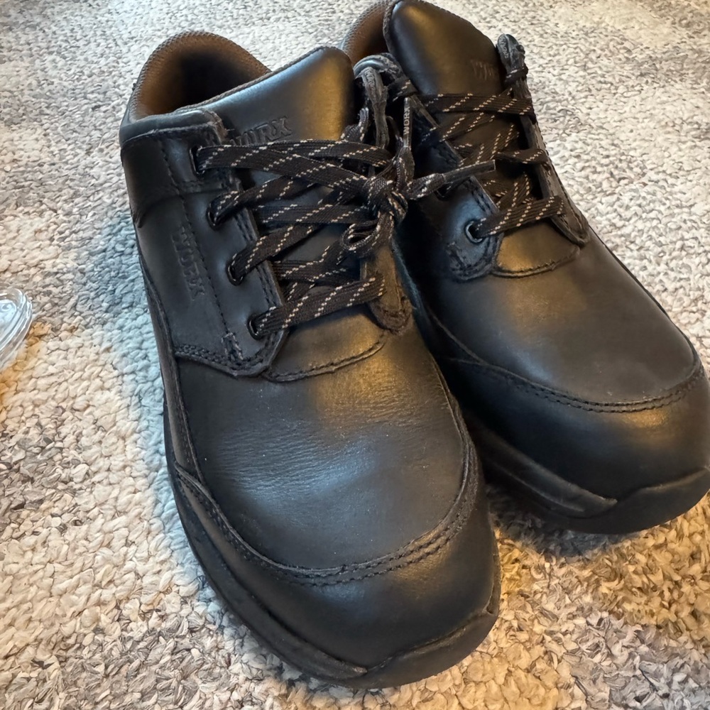 Worx Shoes Men's Black Leather Oxfords